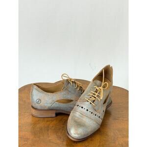 NIB Casta Fargo Lace Up Distressed Leather Loafer Tie Shoe #0358 EU 37